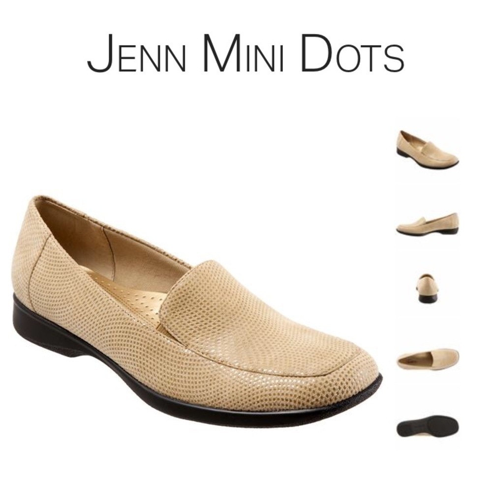 Trotters Jenn Mini Dots Tan Loafer